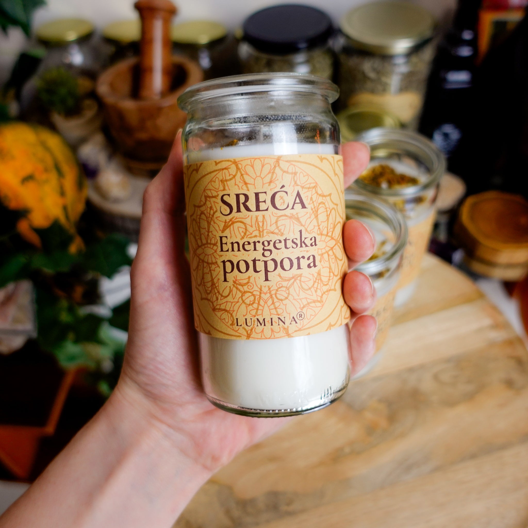 SREĆA Miris Vječnog Osmijeha Ritualna svijeća 250g