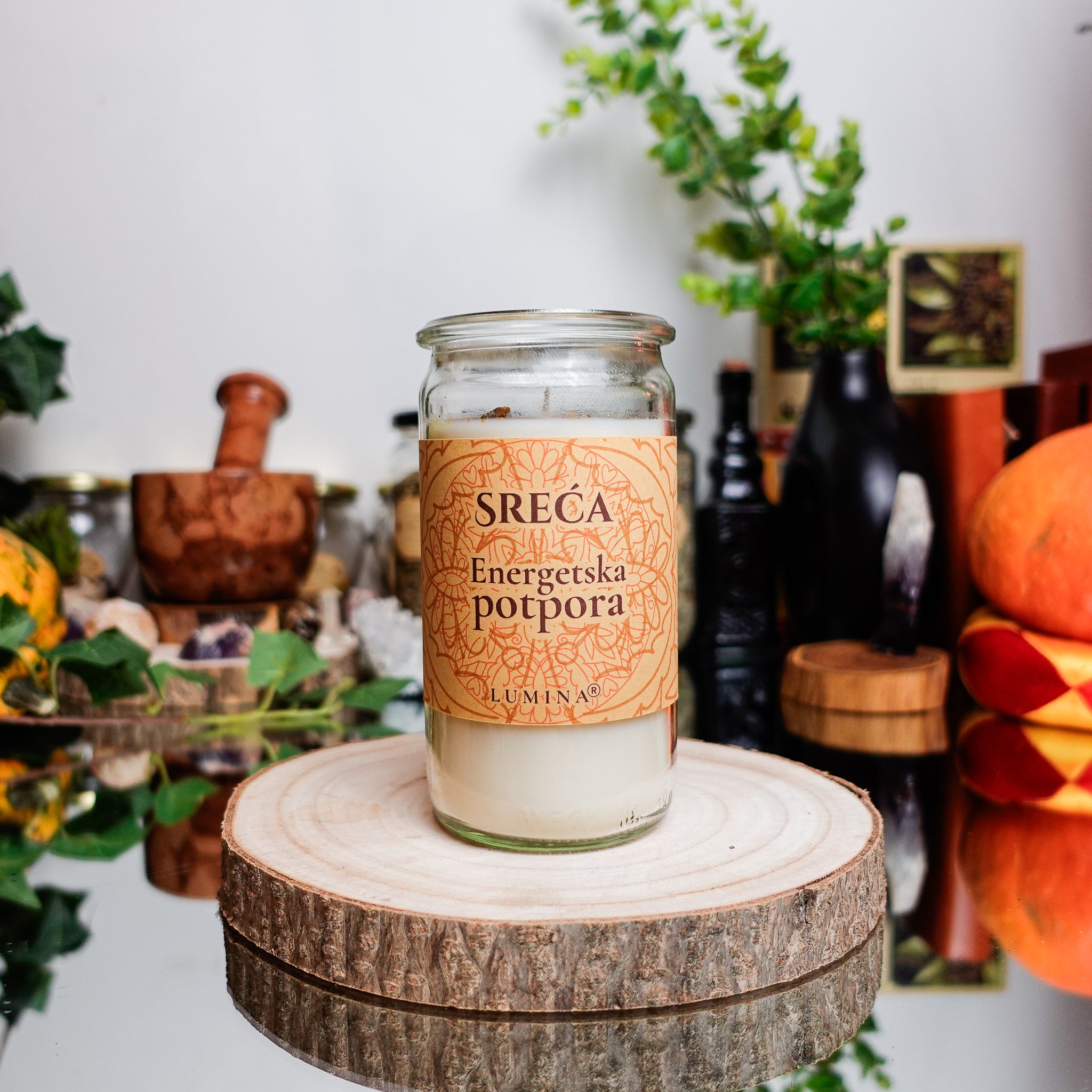 SREĆA Miris Vječnog Osmijeha Ritualna svijeća 250g