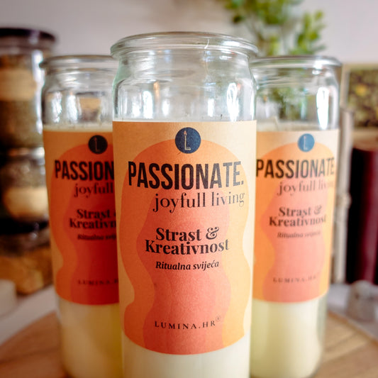 PASSIONATE. joyfull living | Strast & Kreativnost - Ritualna Svijeća 450g