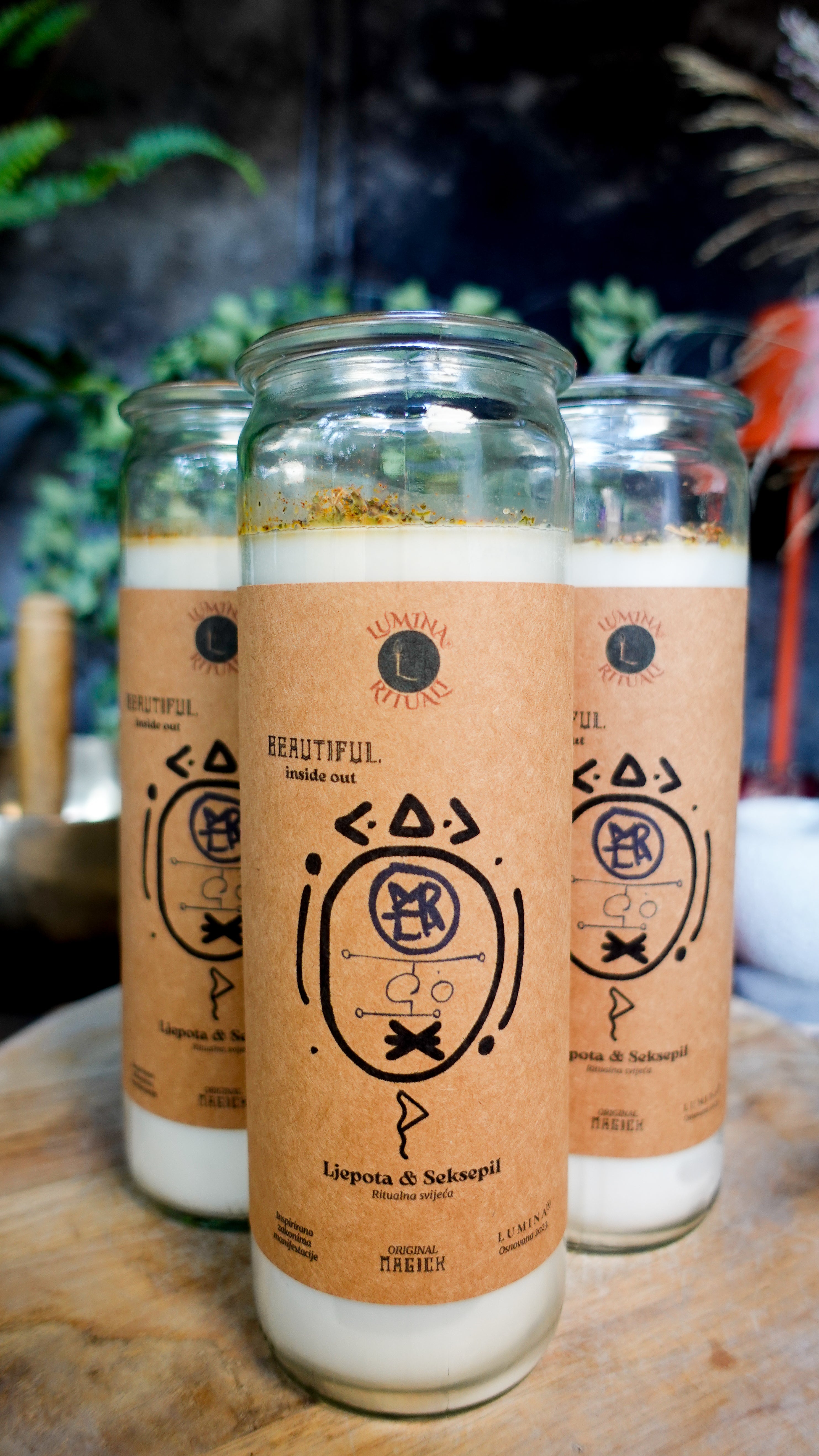 BEAUTIFUL. Ljepota & Seksepil Ritualna Svijeća 450g