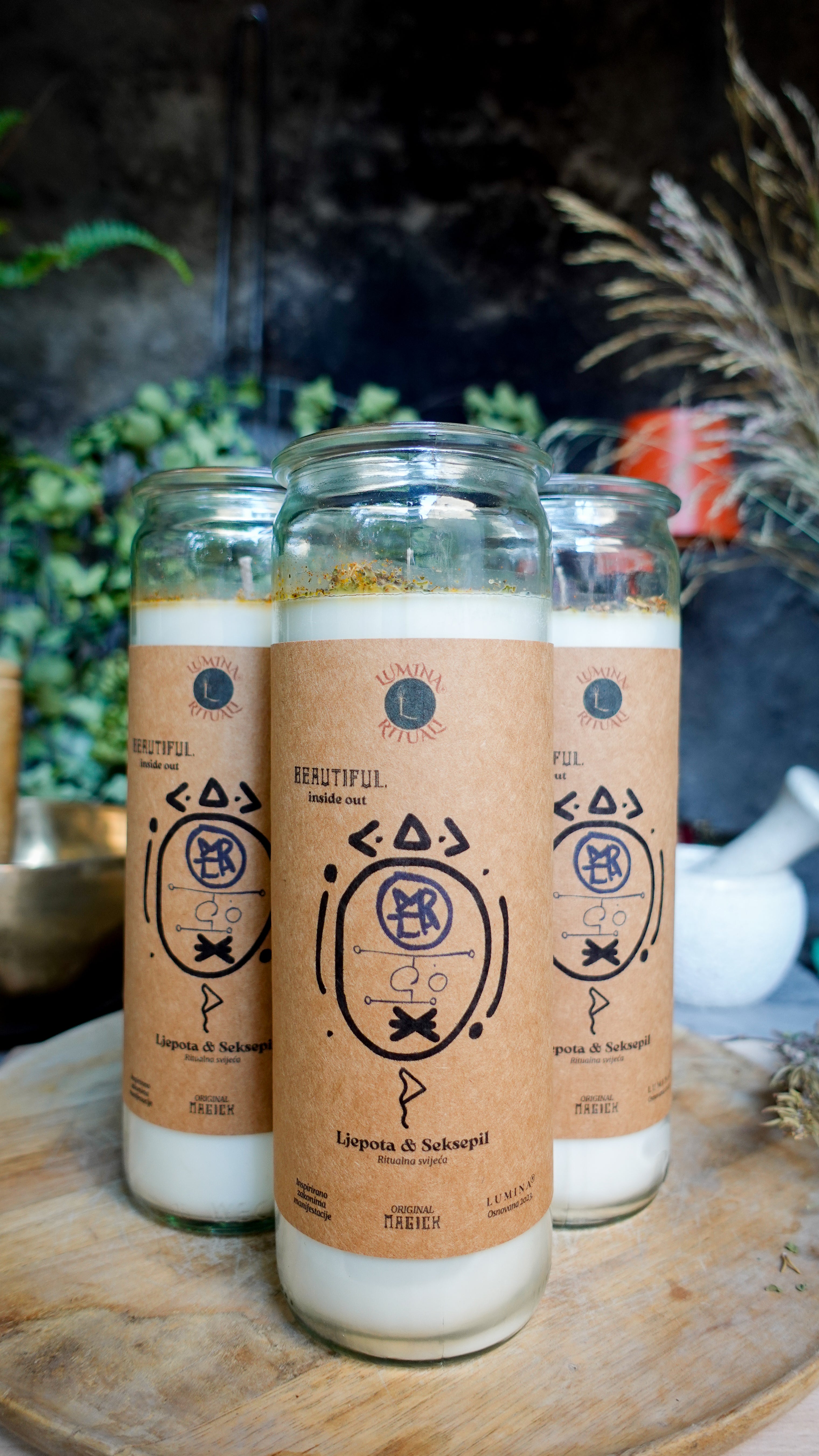 BEAUTIFUL. Ljepota & Seksepil Ritualna Svijeća 450g